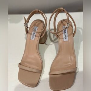 Steve Madden Nude Heeled Sandals Size 7
